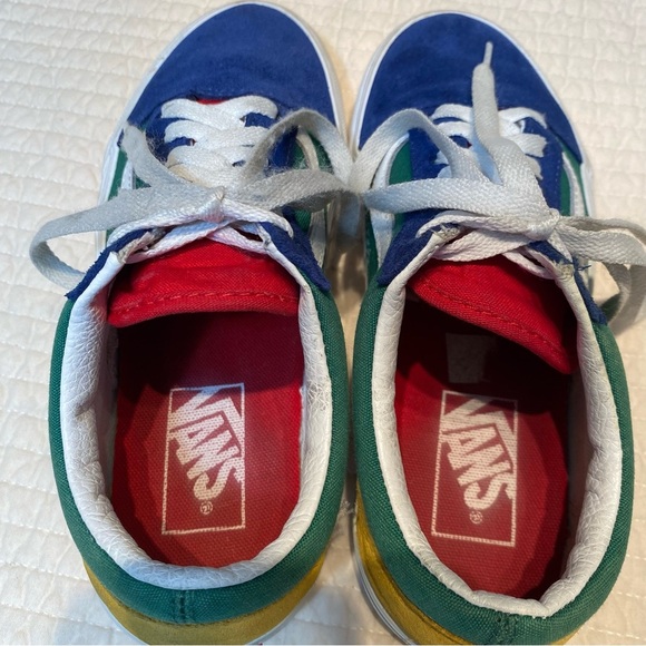 Vans Old Skool Yacht Club Skate Sneakers Size US Women 6.5 Colorful Suede Canvas - Picture 8 of 12